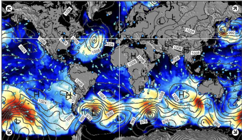 Previsi&oacute;n de olas con surf forecast